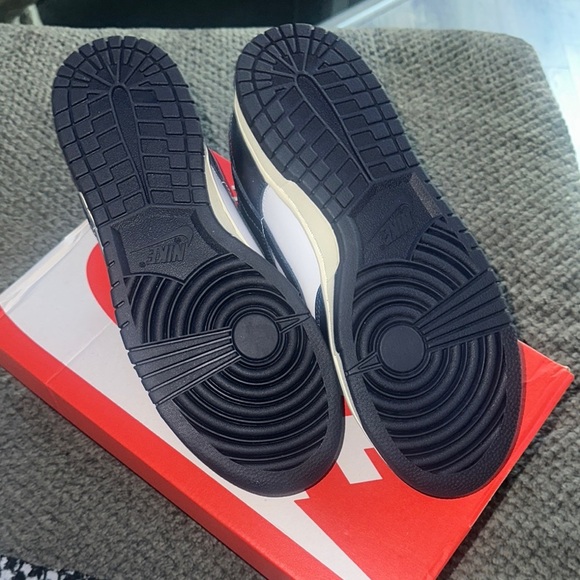 Kids Nike Dunk Sneakers - Navy and White - Picture 5 of 5